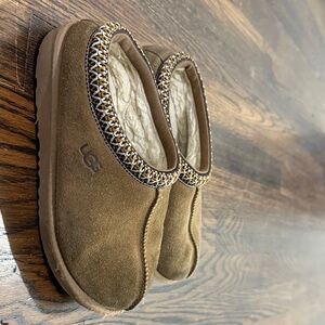 UGG Tan Suede Slip-On Shoes